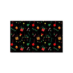 Christmas Pattern Texture Colorful Wallpaper Sticker Rectangular (10 Pack) by Uceng