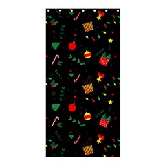 Christmas Pattern Texture Colorful Wallpaper Shower Curtain 36  X 72  (stall)  by Uceng