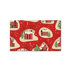 Christmas New Year Seamless Pattern Sticker Rectangular (10 Pack) by Uceng