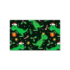 Christmas Funny Pattern Dinosaurs Sticker Rectangular (100 Pack) by Uceng