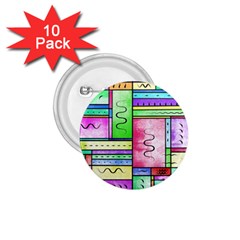 Colorful Pattern 1 75  Buttons (10 Pack) by gasi