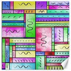 Colorful Pattern Canvas 12  X 12  by gasi