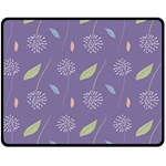 Seamless Pattern Floral Background Violet Background Fleece Blanket (Medium) 60 x50  Blanket Front