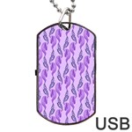 Unicorn Butterfly Dog Tag USB Flash (Two Sides) Front