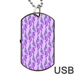 Unicorn Butterfly Dog Tag USB Flash (Two Sides) Back