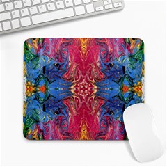 Firey Repeats I Large Mousepad by kaleidomarblingart