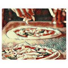 Naples Pizza On The Making Premium Plush Fleece Blanket (medium) by ConteMonfrey