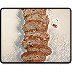 Bread Is Life - Italian Food Fleece Blanket (Medium) 58.8 x47.4  Blanket Back