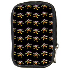 Dancing Clowns Black Compact Camera Leather Case by TetiBright