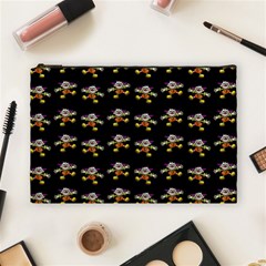 Dancing Clowns Black Cosmetic Bag (large) by TetiBright