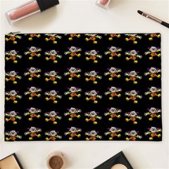 Dancing Clowns Black Cosmetic Bag (xxl) by TetiBright