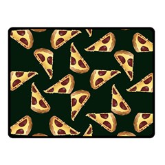 Pizza Slices Pattern Green One Side Fleece Blanket (small) by TetiBright