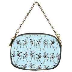 Jogging Lady On Blue Chain Purse (two Sides) by TetiBright