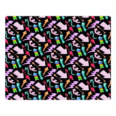 Retro Arrows One Side Premium Plush Fleece Blanket (large) by Sparkle