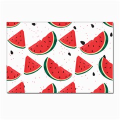 Watermelon Seamless Pattern Postcards 5  X 7  (pkg Of 10) by Jancukart