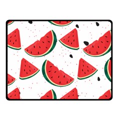 Watermelon Seamless Pattern One Side Fleece Blanket (small) by Jancukart