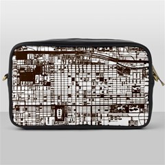 Antique Oriental Town Map  Toiletries Bag (one Side) by ConteMonfrey