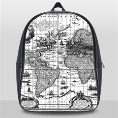 Antique Mapa Mundi Revisited School Bag (xl) by ConteMonfrey