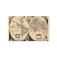 World Map - Nova Delineatio Totius Orbis Terrarum -  1659-1733 Sticker (rectangular) by ConteMonfrey