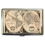 World Map - Nova delineatio totius orbis terrarum -  1659-1733 Cigarette Money Case Front