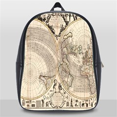 Mapa Mundi - 1774 School Bag (xl) by ConteMonfrey