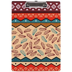 Ethnic-tribal-pattern-background A4 Clipboard by Vaneshart