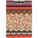 Ethnic-tribal-pattern-background A4 Clipboard Front