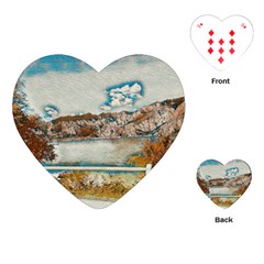 Side Way To Lake Garda, Italy  Playing Cards Single Design (heart) by ConteMonfrey