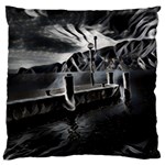 Smokey pier Large Premium Plush Fleece Cushion Case (One Side) Front
