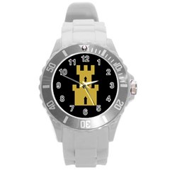 Finnmark Flag Round Plastic Sport Watch (l) by tony4urban