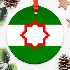 Andalusia Flag Round Ornament (two Sides) by tony4urban