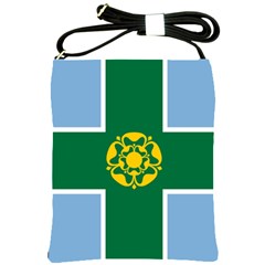 Derbyshire Flag Shoulder Sling Bag by tony4urban