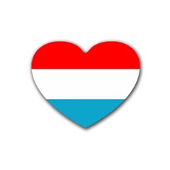 Luxembourg Rubber Coaster (heart) by tony4urban