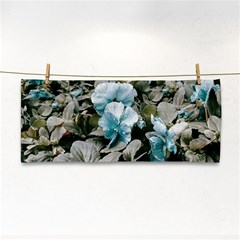 Flowers And Leaves Colored Scene Hand Towel by dflcprintsclothing