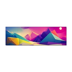 Abstract Geometric Landscape Art Sticker Bumper (100 Pack) by danenraven