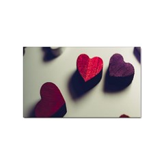 Valentine Day Heart 3d Sticker Rectangular (100 Pack) by artworkshop