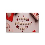 Valentine Gift Box Sticker Rectangular (10 pack) Front