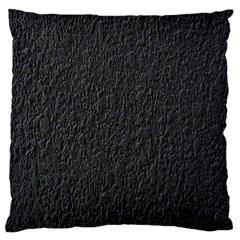 Black Wall Texture Large Cushion Case (two Sides) by artworkshop