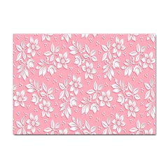 Texture With White Flowers Sticker A4 (100 Pack) by artworkshop