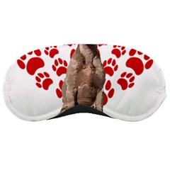 Weimaraner Gifts T- Shirt Cool Weimaraner Valentine Heart Paw Weimaraner Dog Lover Valentine Costume Sleeping Mask by maxcute