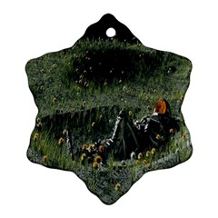 Amoled Snowflake Ornament (two Sides) by artworkshop