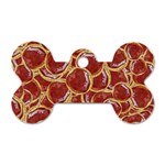 Cookies With Strawberry Jam Motif Pattern Dog Tag Bone (One Side) Front