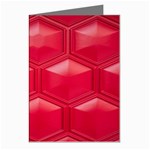 Red Textured Wall Greeting Cards (Pkg of 8) Left