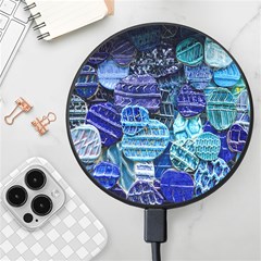 Wallpaper Design Pattern Wireless Fast Charger(black) by artworkshop