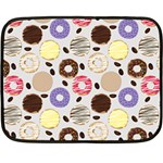 Donuts! Fleece Blanket (Mini) 35 x27  Blanket Back