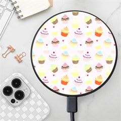 Cupcakes! Wireless Fast Charger(black) by fructosebat