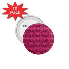 Elegant Pink Floral Geometric Pattern 1 75  Buttons (10 Pack) by dflcprintsclothing