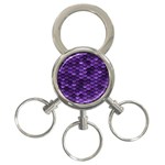 Purple Scales! 3-Ring Key Chain Front