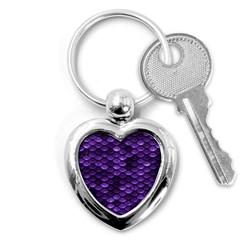 Purple Scales! Key Chain (heart) by fructosebat