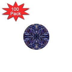 Denim Blend Repeats I 1  Mini Buttons (100 Pack)  by kaleidomarblingart